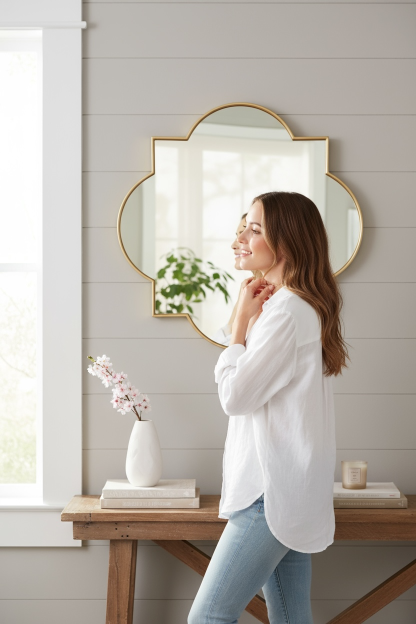 Recround decorative mirror